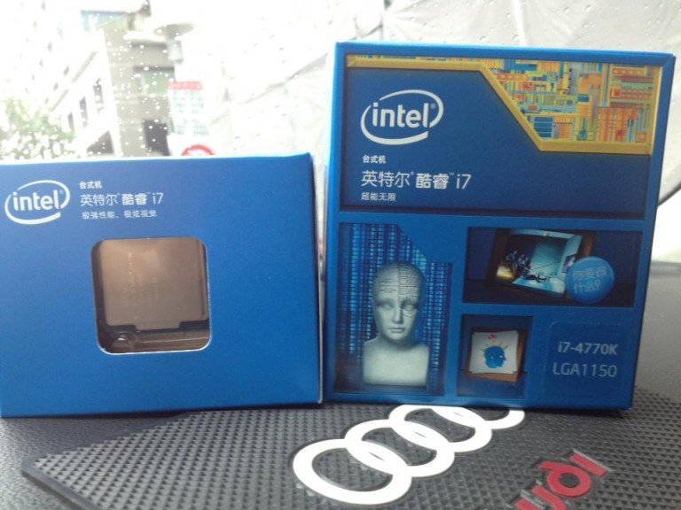 i7 4770K version box en vente à Taiwan!