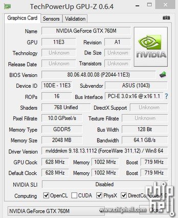 GTX760M 2X plus de Cuda que la 660M
