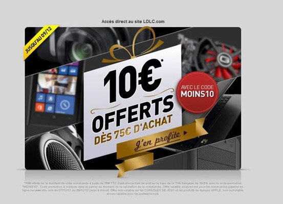 [Bon Plan] LDLC : 10 € offerts dès 75 € d&rsquo;achat