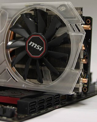 Un prototype transparent du TwinFrozr de MSI