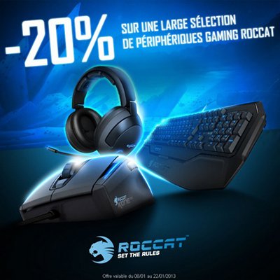 [Bon plan] -20% sur la gamme Roccat Gaming