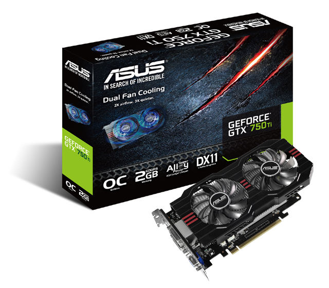 ASUS annonce ses GTX 750 et GTX 750 Ti