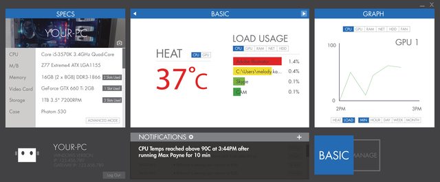 NZXT Cam : software de monitoring