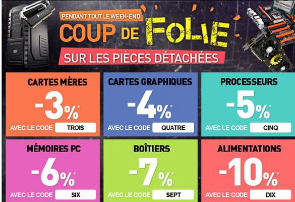 [Bon plan] De -3 à – 10% de réductions chez LDLC