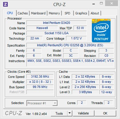CPU-Z, sortie de la version 1.70