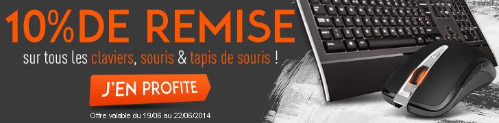 [Bon plan] -10% sur clavier, souris et tapis