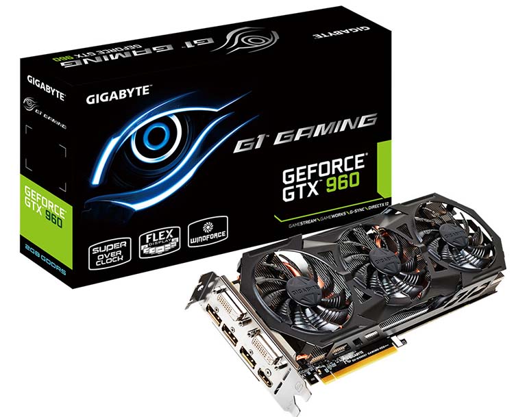 Et de 3 modèles de GTX 960 pour Gigabyte !