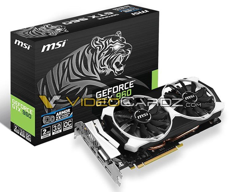 MSI proposera deux versions de la GTX 960