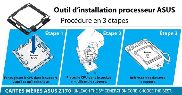 ASUS fournira un kit d&rsquo;installation CPU