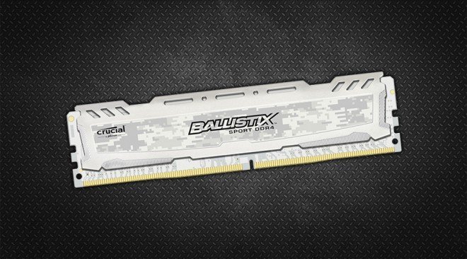 Crucial Ballistix Sport LT DDR4 blanche
