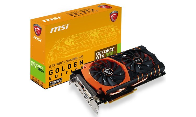 MSI GTX 980 Ti Gaming Golden Edition : une carte plutôt dorée ou orange ?