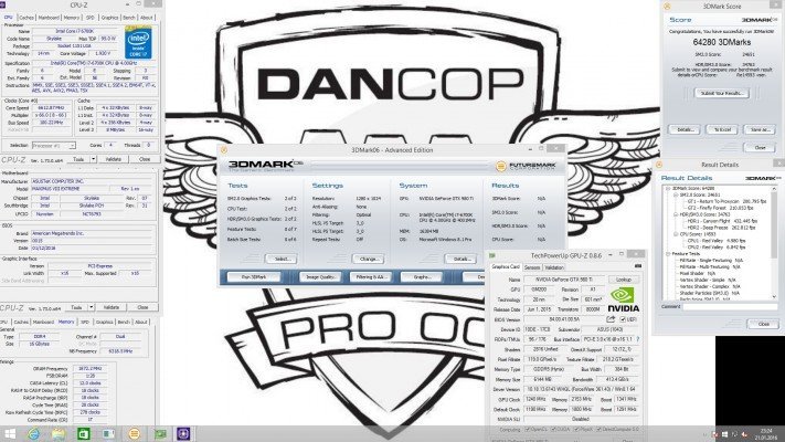Dancop 3DMark 06 64280 Marks