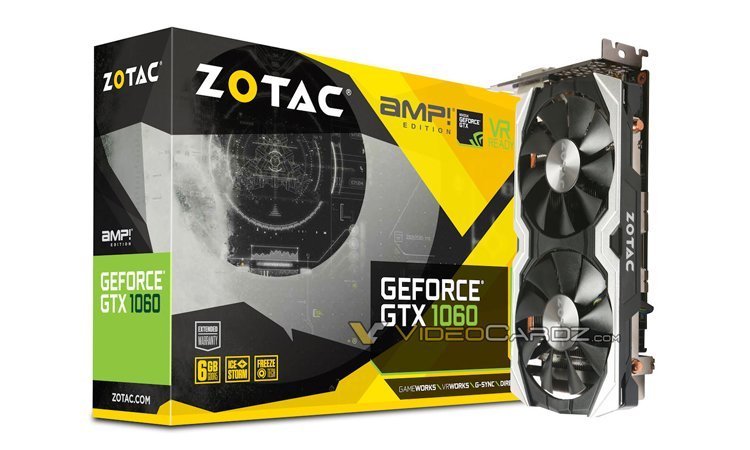 GTX 1060 AMP! et Mini, deux cartes customs pour Zotac !