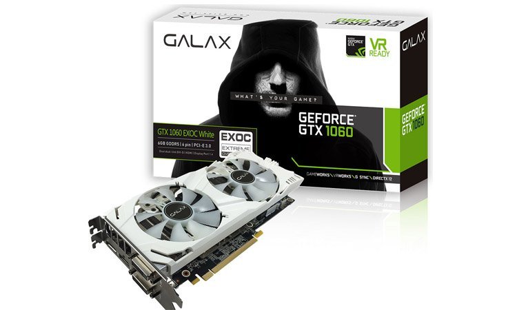 Galax GTX 1060 ExOC White Edition : une nouvelle carte blanche lancée !