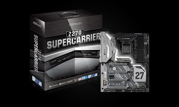 CES 2017 : La Z270 Supercarrier d&rsquo;ASRock était visible !