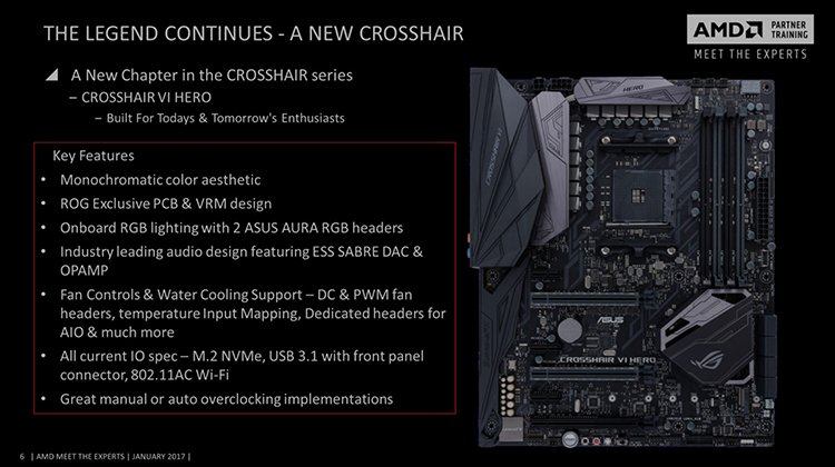 Crosshair VI Hero : Les clockers pourront faire mu-muse avec l&rsquo;AM4 !