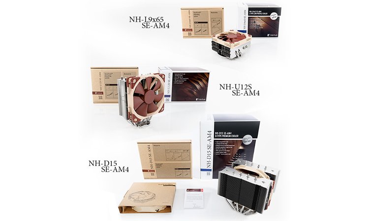 Noctua : Trois ventirads spécialement dédiés à l&rsquo;AM4 !