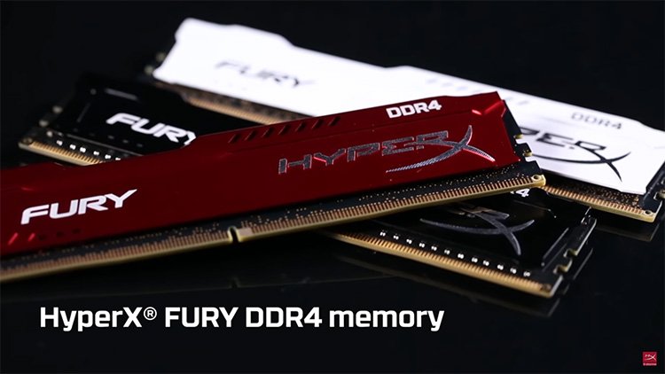 Kingston : La HyperX Fury DDR4 passe maintenant au rouge et au blanc !