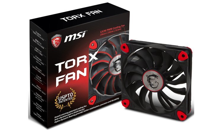 MSI se lance dans les ventilateurs de boîtier avec ses TorX 120 mm !