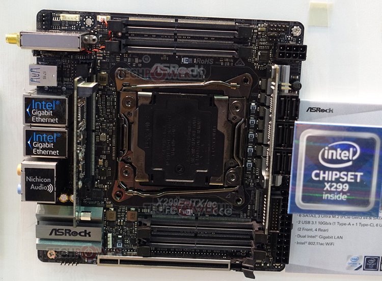 ASRock X299E-ITX/AC : Du X299 en ITX ultra complet !