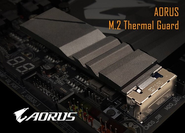 Gigabyte/Aorus pense aussi à votre SSD M.2 avec le M.2 Thermal Guard !