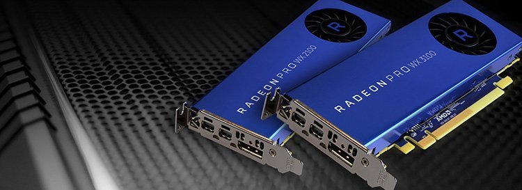 AMD annonce ses petite RADEON Pro WX2100 et WX3100 !