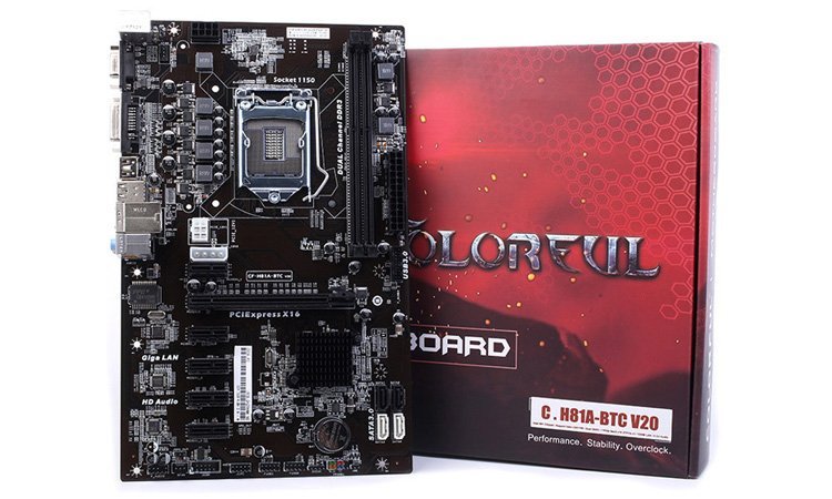 H81A-BTC V20 : Et une carte mère mining chez Colorful, une !