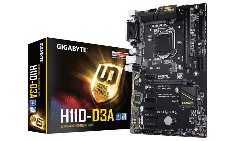 H110-D3A : Gigabyte se met au mining avec une carte modeste !