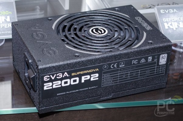 CES 2018 : EVGA expose une grosse SuperNova 2200 P2 sur le salon !