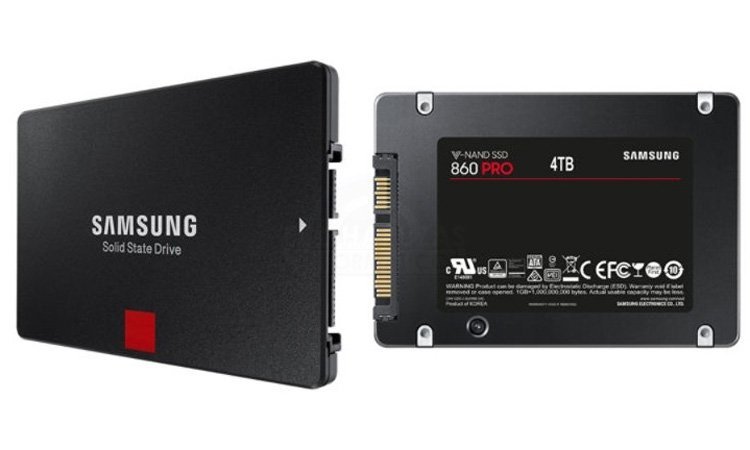 Un Samsung 860 Pro de 4 To affiché sur le site constructeur !