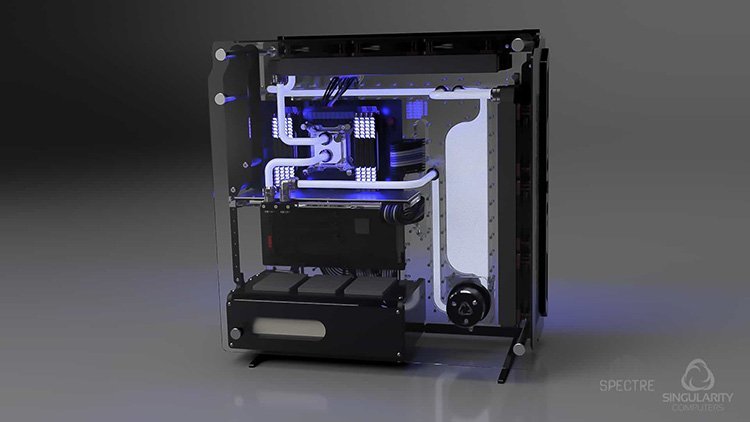 Singularity Computer&rsquo;s Spectre, un boîtier dédié au watercooling à $950 !