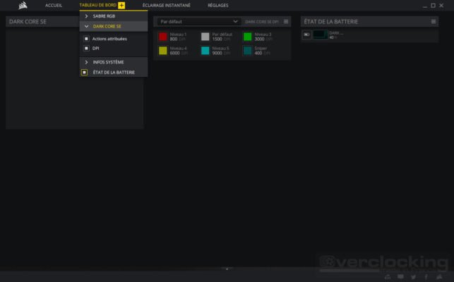 Corsair iCUE Tableau de Bord 2