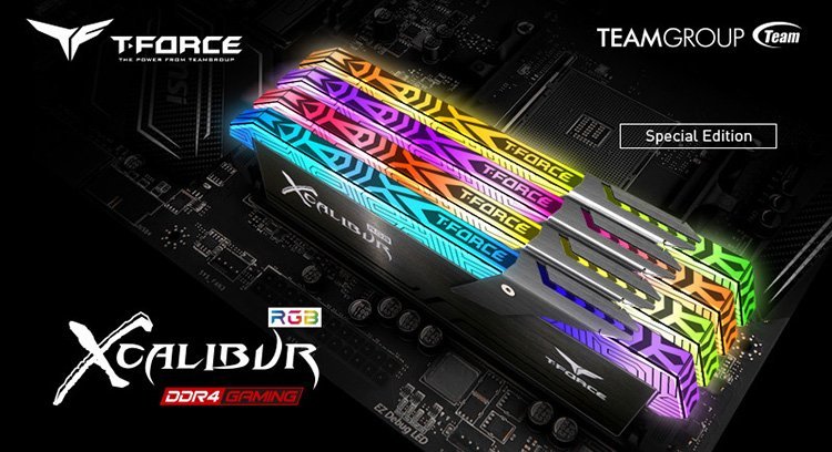 T-Force Xcalibur : TeamGroup revient avec de la DDR4 RGB !