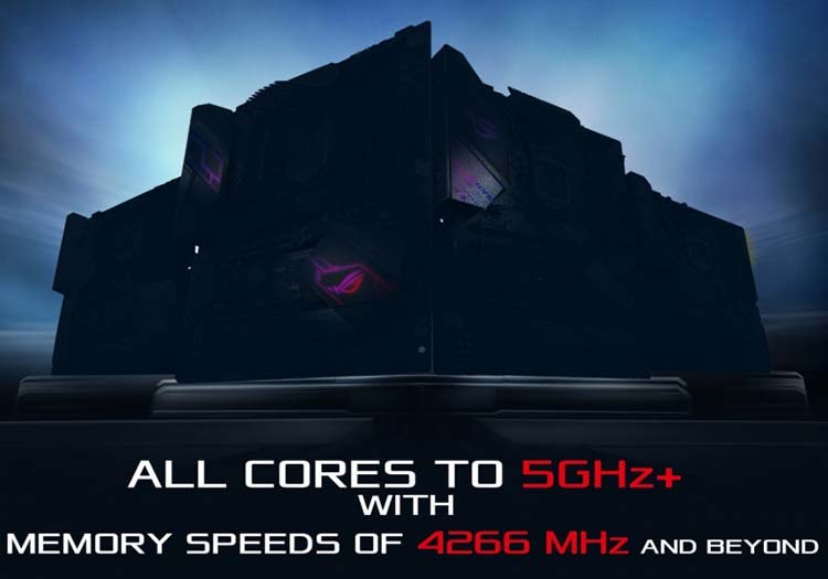« All Cores to 5GHz+ » : Asus tease ses prochaines cartes mères !