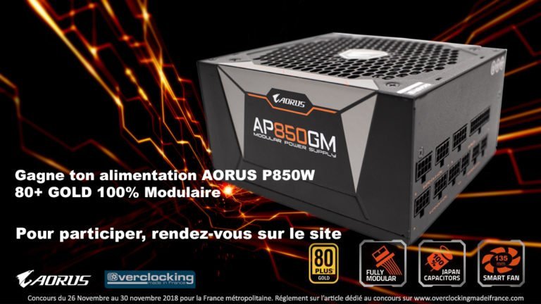 [Concours terminé] Une alimentation Aorus P850W à gagner !