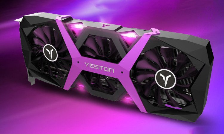 Une RX 590 noire et rose chez Yeston !