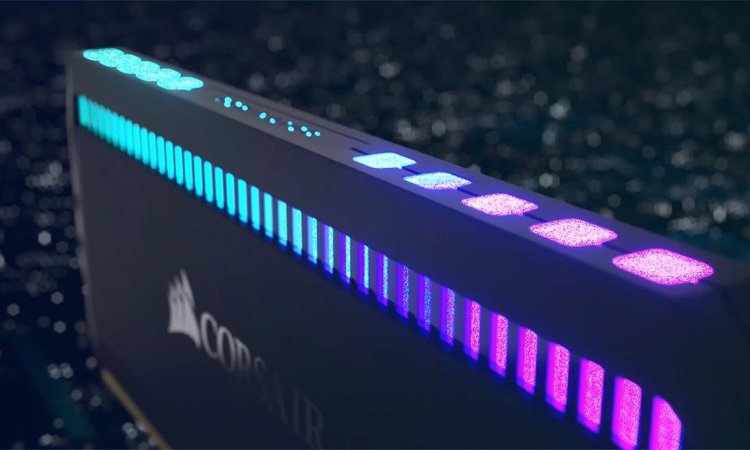 Durant le CES 2019 Corsair des Dominator Platinum RGB !