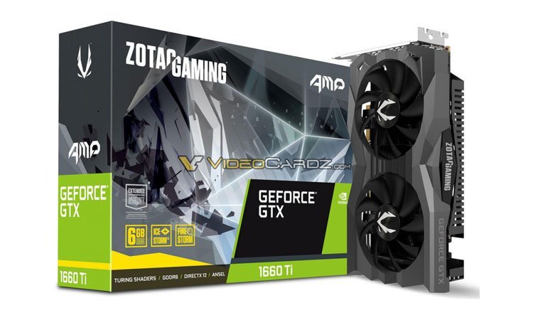 Zotac : les GTX 1660 Ti Twin Fan & AMP se montrent sur Internet !