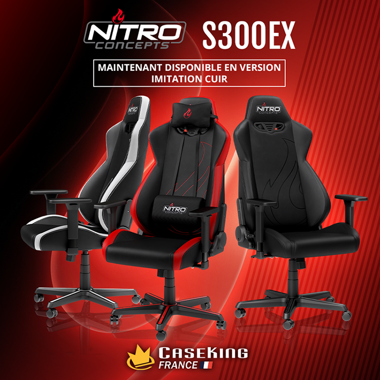 S300EX : le fauteuil gaming de Nitro Concepts passe au PU
