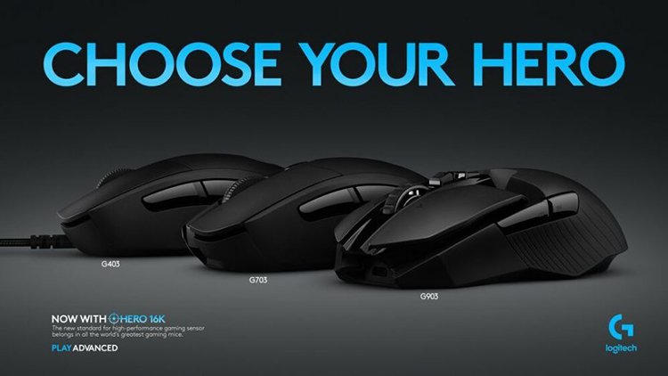 Hero 16K : les G403, G703 & G903 reçoivent le capteur de Logitech