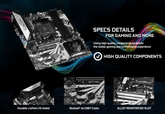 La carte mère Galax X570M