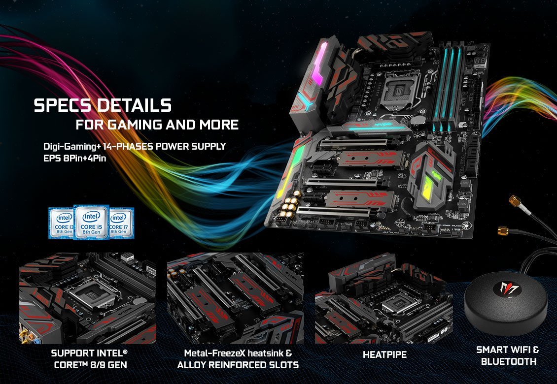 La carte mère Galax Z390 Gamer