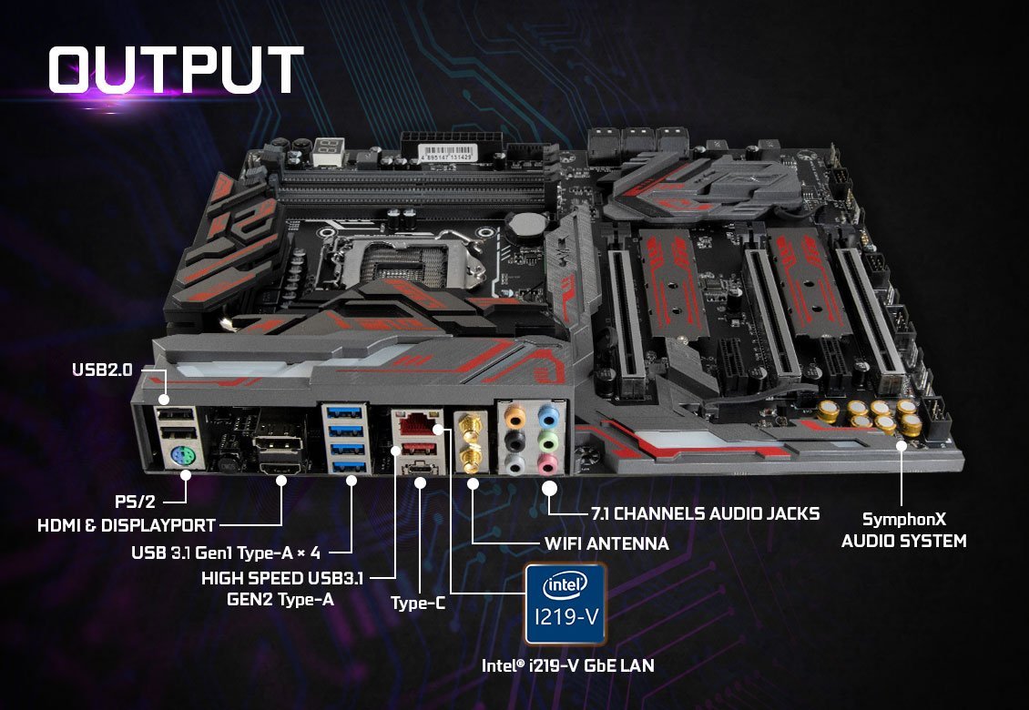 La carte mère Galax Z390 Gamer