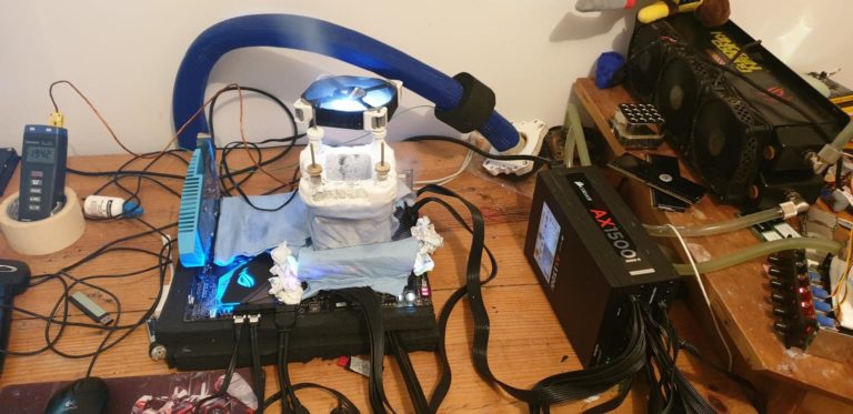 Configuration de tests LN2 de RaDi Ty