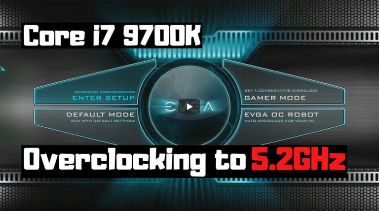 Tuto vidéo de l'overclocking du 9700K