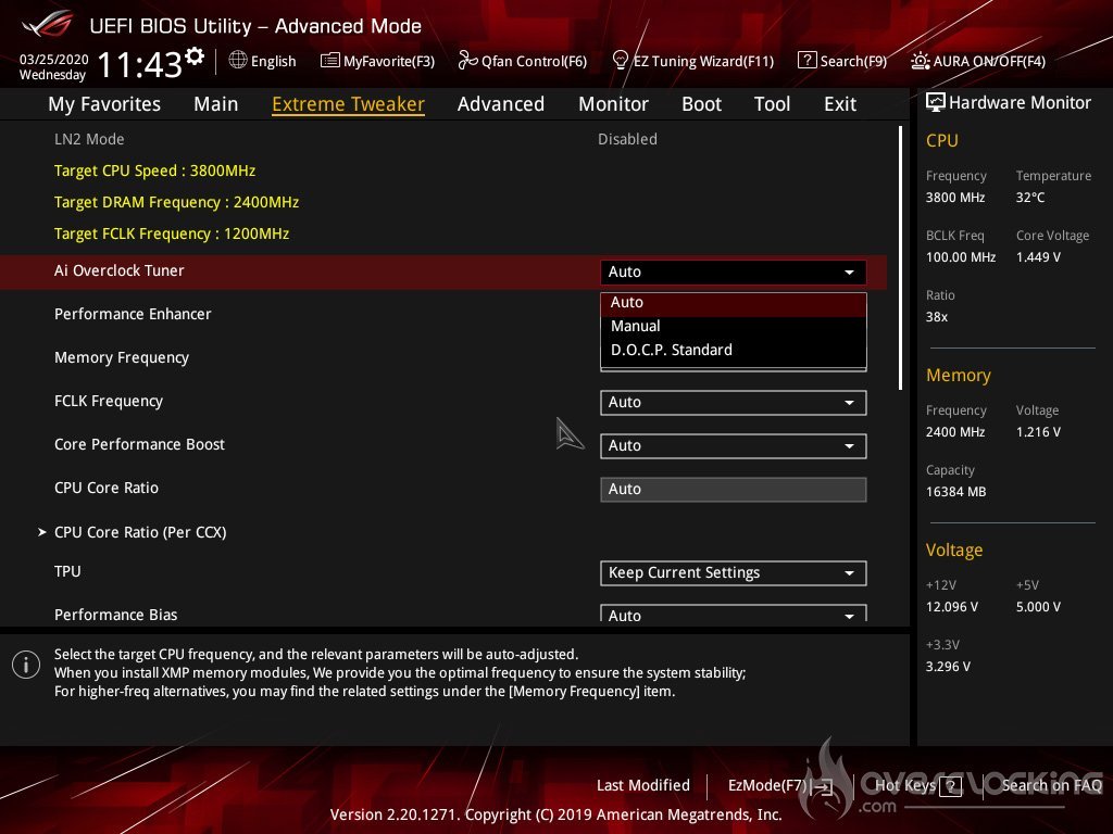 Paramètres dans le bios de la C8I