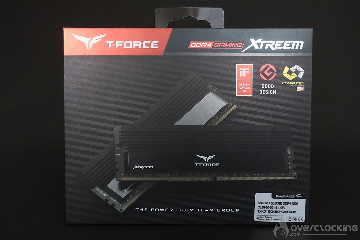 Le kit mémoire T-Force Xtreem 4500MHz CL18 de Teamgroup