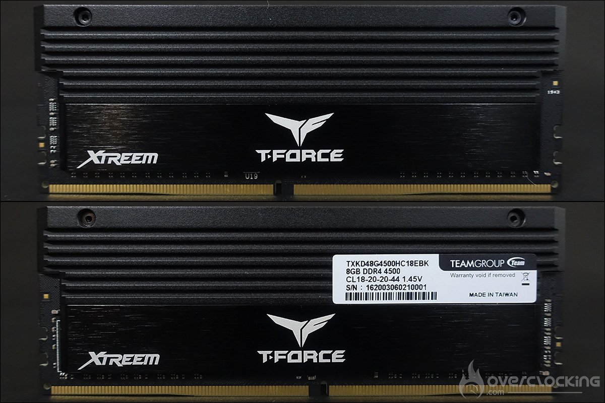 Le kit mémoire T-Force Xtreem 4500MHz CL18 de Teamgroup