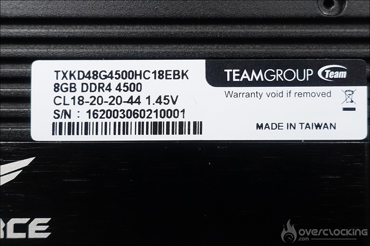 Le kit mémoire T-Force Xtreem 4500MHz CL18 de Teamgroup