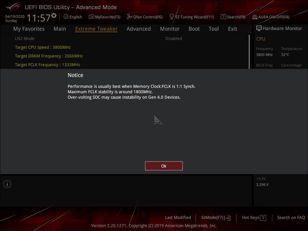 Reglage kit mémoire XMP dans le bios